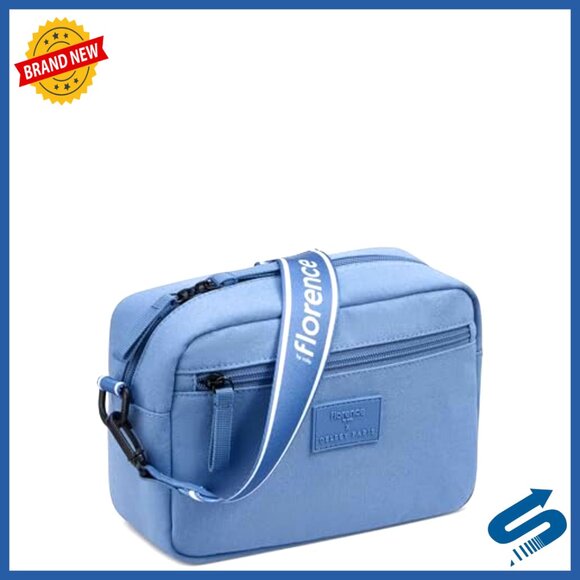 Crossbody Bag Compact Functional Adjustable Strap Interior Pockets Recycled - Picture 2 of 7